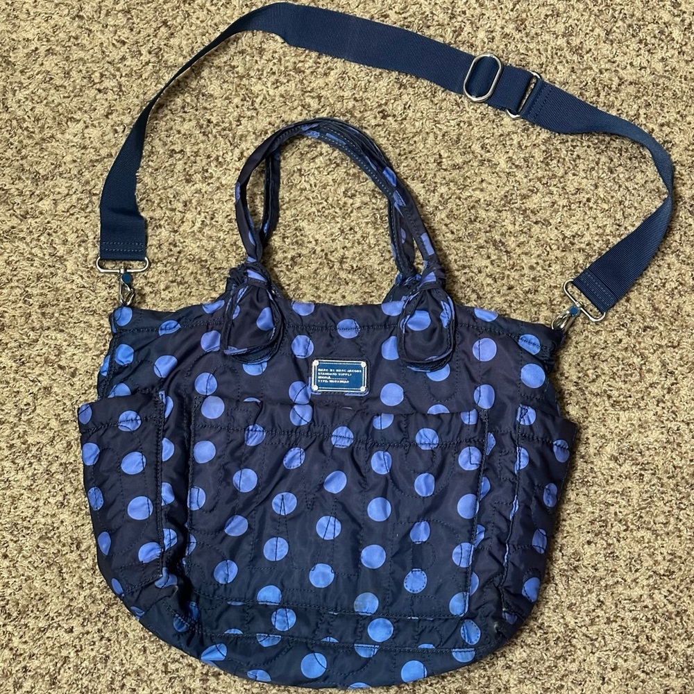Authentic Marc by Marc Jacobs polka dot blue bag